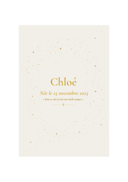 Livre de naissance personnalisé