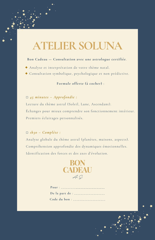 Bon cadeau — Consultation astrologique